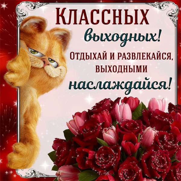 гифки выходной день